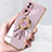 Coque Ultra Fine Silicone Souple Housse Etui avec Support Bague Anneau Aimante Magnetique AN2 pour Huawei Honor 70 5G Petit