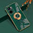 Coque Ultra Fine Silicone Souple Housse Etui avec Support Bague Anneau Aimante Magnetique AN2 pour Xiaomi Redmi 10 5G Vert