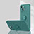 Coque Ultra Fine Silicone Souple Housse Etui avec Support Bague Anneau Aimante Magnetique G01 pour Apple iPhone 13 Vert