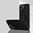 Coque Ultra Fine Silicone Souple Housse Etui avec Support Bague Anneau Aimante Magnetique G01 pour Apple iPhone 15 Pro Max Noir