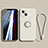 Coque Ultra Fine Silicone Souple Housse Etui avec Support Bague Anneau Aimante Magnetique G02 pour Apple iPhone 14 Plus Blanc