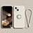 Coque Ultra Fine Silicone Souple Housse Etui avec Support Bague Anneau Aimante Magnetique G02 pour Apple iPhone 15 Blanc