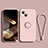 Coque Ultra Fine Silicone Souple Housse Etui avec Support Bague Anneau Aimante Magnetique G02 pour Apple iPhone 15 Or Rose