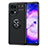 Coque Ultra Fine Silicone Souple Housse Etui avec Support Bague Anneau Aimante Magnetique JM1 pour Oppo Find X5 Pro 5G Noir