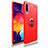 Coque Ultra Fine Silicone Souple Housse Etui avec Support Bague Anneau Aimante Magnetique JM1 pour Samsung Galaxy A30S Rouge