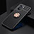 Coque Ultra Fine Silicone Souple Housse Etui avec Support Bague Anneau Aimante Magnetique JM2 pour OnePlus Nord N20 SE Or et Noir