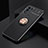 Coque Ultra Fine Silicone Souple Housse Etui avec Support Bague Anneau Aimante Magnetique JM2 pour Realme 9 SE 5G Or et Noir