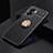 Coque Ultra Fine Silicone Souple Housse Etui avec Support Bague Anneau Aimante Magnetique JM2 pour Realme Narzo 50 5G Or et Noir