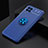 Coque Ultra Fine Silicone Souple Housse Etui avec Support Bague Anneau Aimante Magnetique JM2 pour Samsung Galaxy M62 4G Bleu