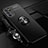 Coque Ultra Fine Silicone Souple Housse Etui avec Support Bague Anneau Aimante Magnetique JM3 pour Oppo Reno6 Pro 5G India Noir