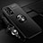 Coque Ultra Fine Silicone Souple Housse Etui avec Support Bague Anneau Aimante Magnetique JM3 pour Samsung Galaxy A52s 5G Noir