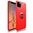 Coque Ultra Fine Silicone Souple Housse Etui avec Support Bague Anneau Aimante Magnetique pour Apple iPhone 11 Pro Max Rouge