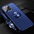 Coque Ultra Fine Silicone Souple Housse Etui avec Support Bague Anneau Aimante Magnetique pour Apple iPhone 15 Pro Max Bleu