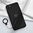 Coque Ultra Fine Silicone Souple Housse Etui avec Support Bague Anneau Aimante Magnetique pour Huawei Honor 30 Lite 5G Noir