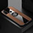 Coque Ultra Fine Silicone Souple Housse Etui avec Support Bague Anneau Aimante Magnetique pour Huawei Honor Play4T Marron