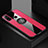 Coque Ultra Fine Silicone Souple Housse Etui avec Support Bague Anneau Aimante Magnetique pour Huawei Honor Play4T Rose Rouge