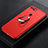 Coque Ultra Fine Silicone Souple Housse Etui avec Support Bague Anneau Aimante Magnetique pour Huawei Honor View 20 Rouge