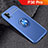 Coque Ultra Fine Silicone Souple Housse Etui avec Support Bague Anneau Aimante Magnetique pour Huawei P30 Pro New Edition Bleu