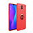 Coque Ultra Fine Silicone Souple Housse Etui avec Support Bague Anneau Aimante Magnetique pour OnePlus 7 Rouge