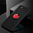Coque Ultra Fine Silicone Souple Housse Etui avec Support Bague Anneau Aimante Magnetique pour OnePlus Nord Rouge et Noir