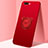 Coque Ultra Fine Silicone Souple Housse Etui avec Support Bague Anneau Aimante Magnetique pour Oppo A12e Rouge