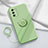 Coque Ultra Fine Silicone Souple Housse Etui avec Support Bague Anneau Aimante Magnetique pour Oppo A53s 5G Vert