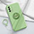 Coque Ultra Fine Silicone Souple Housse Etui avec Support Bague Anneau Aimante Magnetique pour Oppo K9 5G Vert