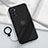 Coque Ultra Fine Silicone Souple Housse Etui avec Support Bague Anneau Aimante Magnetique pour Oppo Reno4 Pro 5G Noir