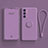 Coque Ultra Fine Silicone Souple Housse Etui avec Support Bague Anneau Aimante Magnetique pour Oppo Reno6 5G Violet