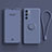 Coque Ultra Fine Silicone Souple Housse Etui avec Support Bague Anneau Aimante Magnetique pour Oppo Reno6 Pro 5G India Gris Lavende