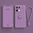 Coque Ultra Fine Silicone Souple Housse Etui avec Support Bague Anneau Aimante Magnetique pour Oppo Reno8 5G Violet