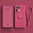 Coque Ultra Fine Silicone Souple Housse Etui avec Support Bague Anneau Aimante Magnetique pour Oppo Reno8 Pro 5G Rose Rouge