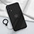 Coque Ultra Fine Silicone Souple Housse Etui avec Support Bague Anneau Aimante Magnetique pour Realme Q2 Pro 5G Noir