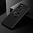 Coque Ultra Fine Silicone Souple Housse Etui avec Support Bague Anneau Aimante Magnetique pour Samsung Galaxy A21s Noir