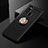 Coque Ultra Fine Silicone Souple Housse Etui avec Support Bague Anneau Aimante Magnetique pour Samsung Galaxy A21s Or et Noir