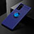 Coque Ultra Fine Silicone Souple Housse Etui avec Support Bague Anneau Aimante Magnetique pour Samsung Galaxy S20 FE (2022) 5G Bleu