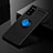 Coque Ultra Fine Silicone Souple Housse Etui avec Support Bague Anneau Aimante Magnetique pour Samsung Galaxy S20 FE 4G Bleu et Noir