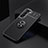 Coque Ultra Fine Silicone Souple Housse Etui avec Support Bague Anneau Aimante Magnetique pour Samsung Galaxy S21 FE 5G Noir