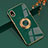 Coque Ultra Fine Silicone Souple Housse Etui avec Support Bague Anneau Aimante Magnetique pour Sony Xperia Ace III Vert