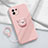 Coque Ultra Fine Silicone Souple Housse Etui avec Support Bague Anneau Aimante Magnetique pour Xiaomi Mi 11 5G Rose