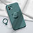 Coque Ultra Fine Silicone Souple Housse Etui avec Support Bague Anneau Aimante Magnetique pour Xiaomi Mi 11 5G Vert Nuit