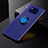 Coque Ultra Fine Silicone Souple Housse Etui avec Support Bague Anneau Aimante Magnetique pour Xiaomi Poco X3 Pro Bleu