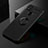 Coque Ultra Fine Silicone Souple Housse Etui avec Support Bague Anneau Aimante Magnetique pour Xiaomi Redmi 9 Activ Noir