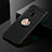 Coque Ultra Fine Silicone Souple Housse Etui avec Support Bague Anneau Aimante Magnetique pour Xiaomi Redmi 9C NFC Or et Noir