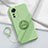 Coque Ultra Fine Silicone Souple Housse Etui avec Support Bague Anneau Aimante Magnetique pour Xiaomi Redmi K50 Ultra 5G Pastel Vert