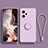 Coque Ultra Fine Silicone Souple Housse Etui avec Support Bague Anneau Aimante Magnetique pour Xiaomi Redmi Note 12 Pro 5G Violet Clair