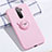 Coque Ultra Fine Silicone Souple Housse Etui avec Support Bague Anneau Aimante Magnetique pour Xiaomi Redmi Note 8 Pro Or Rose