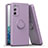 Coque Ultra Fine Silicone Souple Housse Etui avec Support Bague Anneau Aimante Magnetique QW1 pour Samsung Galaxy S20 FE (2022) 5G Violet