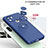 Coque Ultra Fine Silicone Souple Housse Etui avec Support Bague Anneau Aimante Magnetique QW1 pour Xiaomi Poco C50 Petit