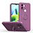 Coque Ultra Fine Silicone Souple Housse Etui avec Support Bague Anneau Aimante Magnetique QW1 pour Xiaomi Poco C50 Violet